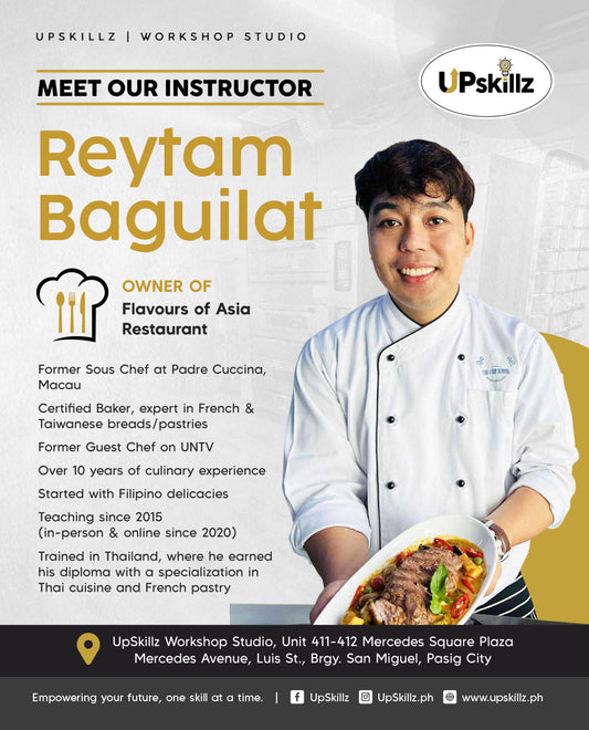 Instructor Spotlight: Chef Reytam Baguilat