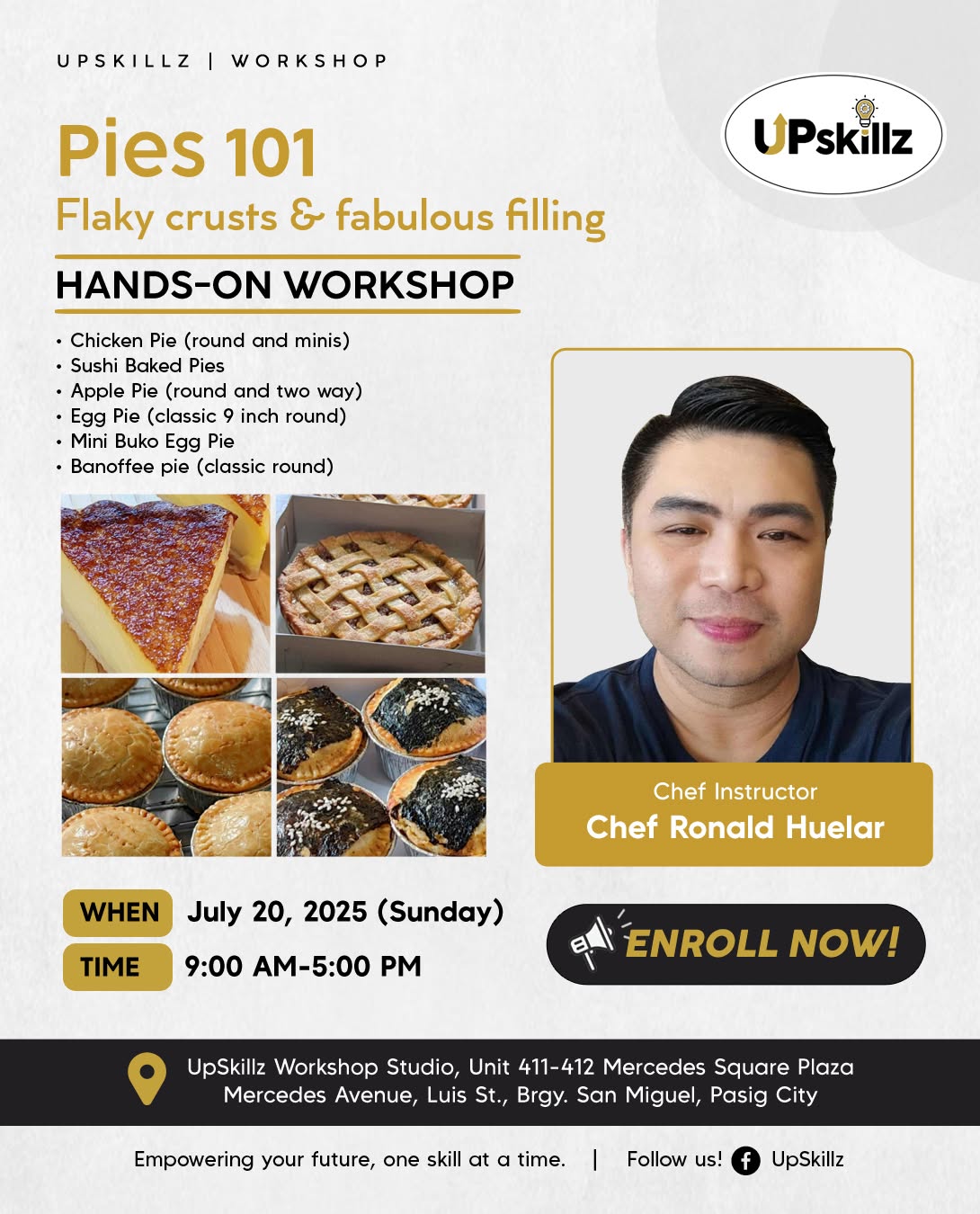Pies 101 Workshop ( July 20 )