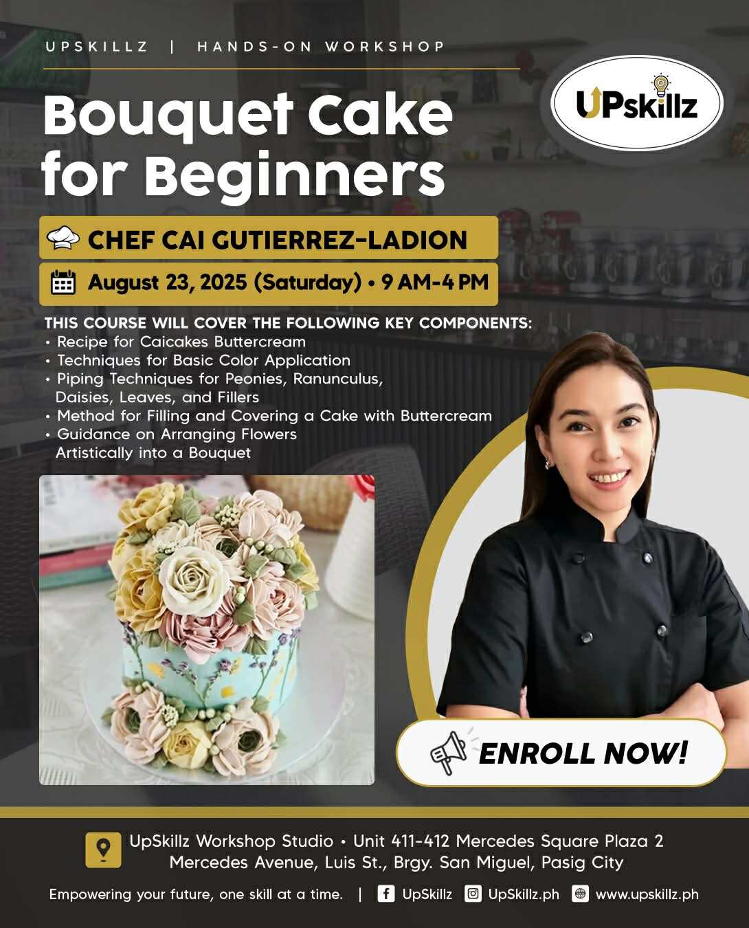 Bouquet Cake for Beginners ( Aug. 23 )