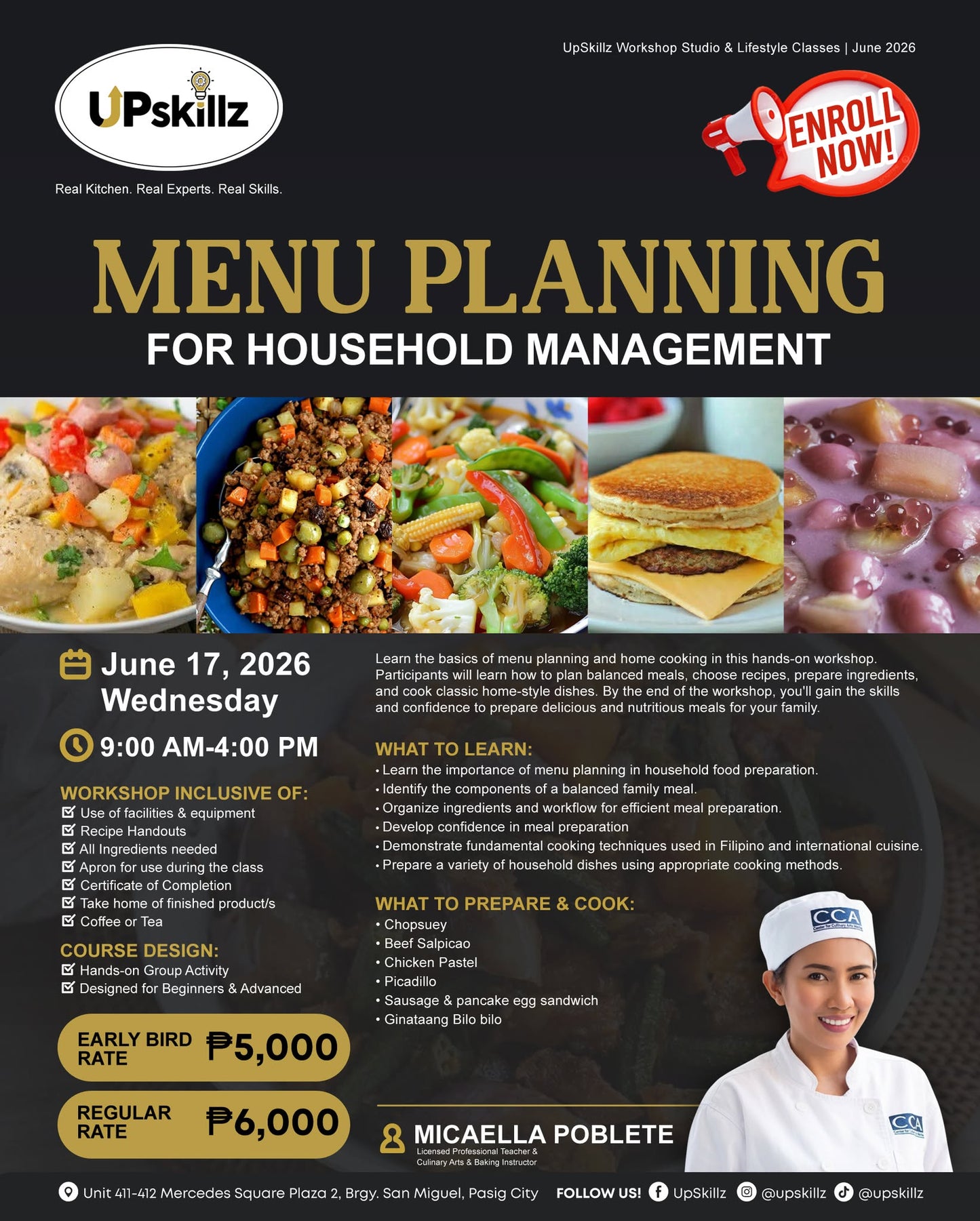 Menu Planning for Household - June 17