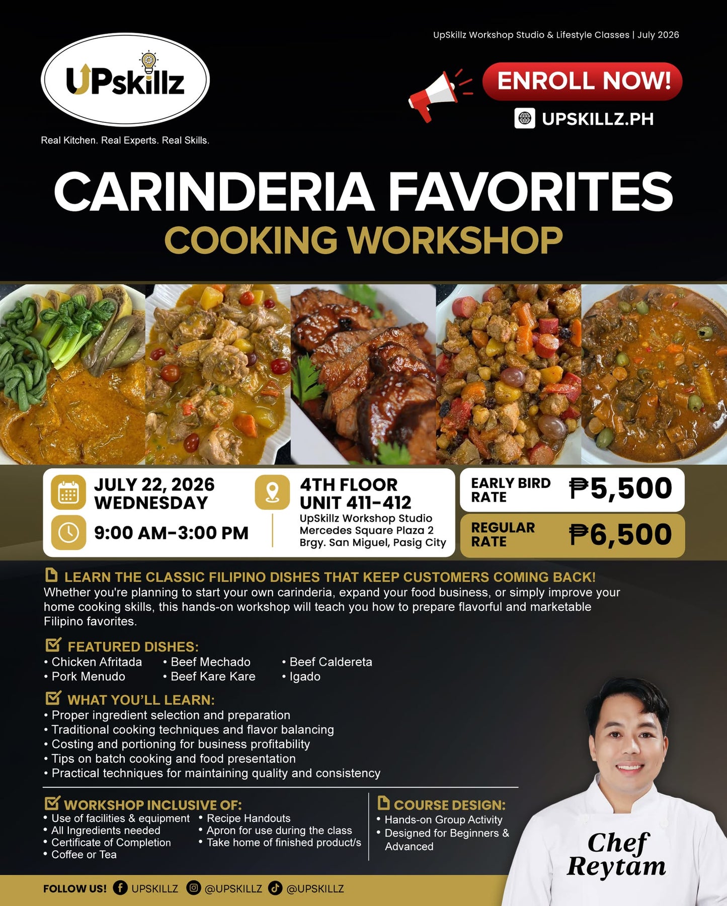 Carinderia Favorites Cooking Workshop - July 22