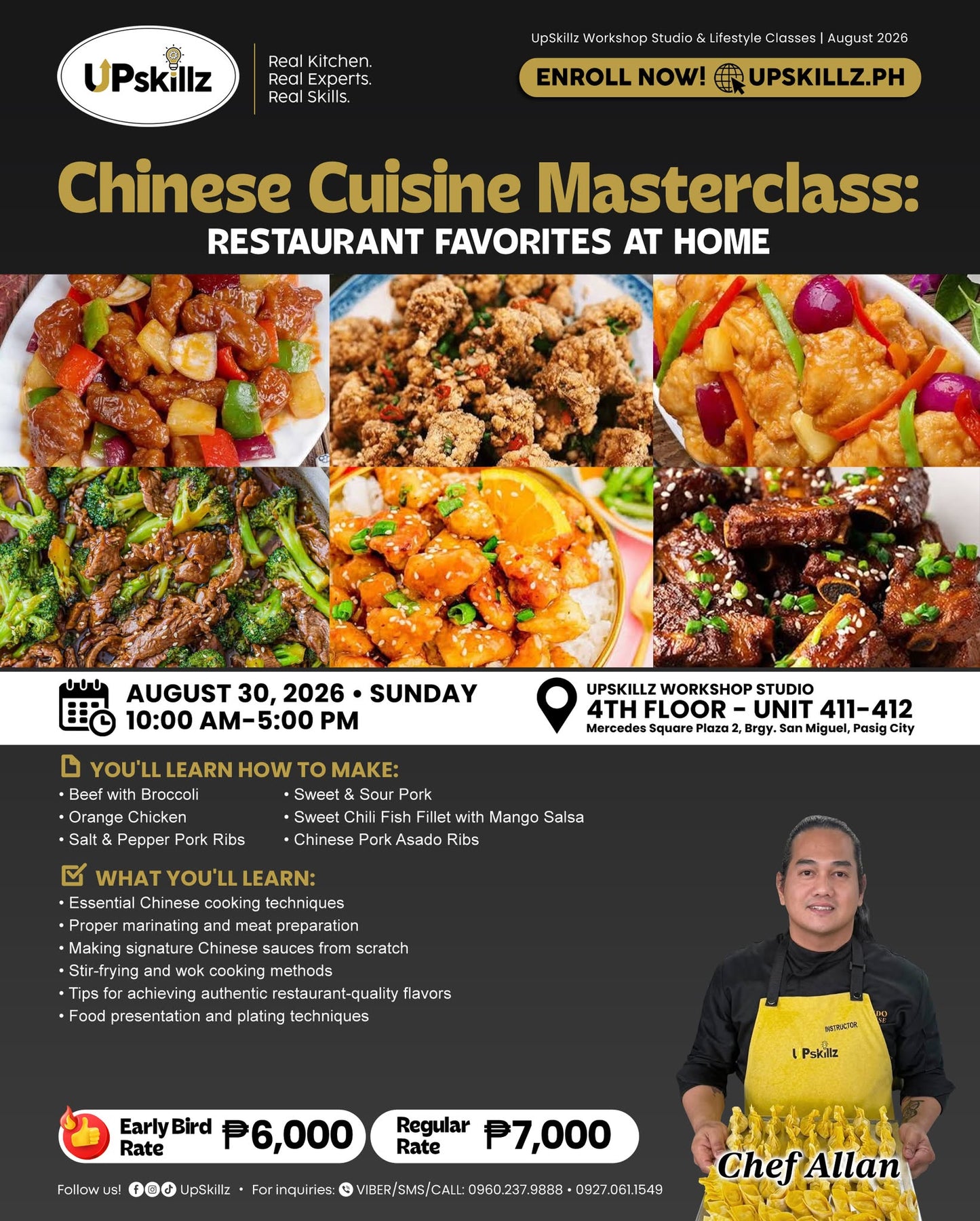 Chinese Cuisine Cooking Masterclass - Aug 30