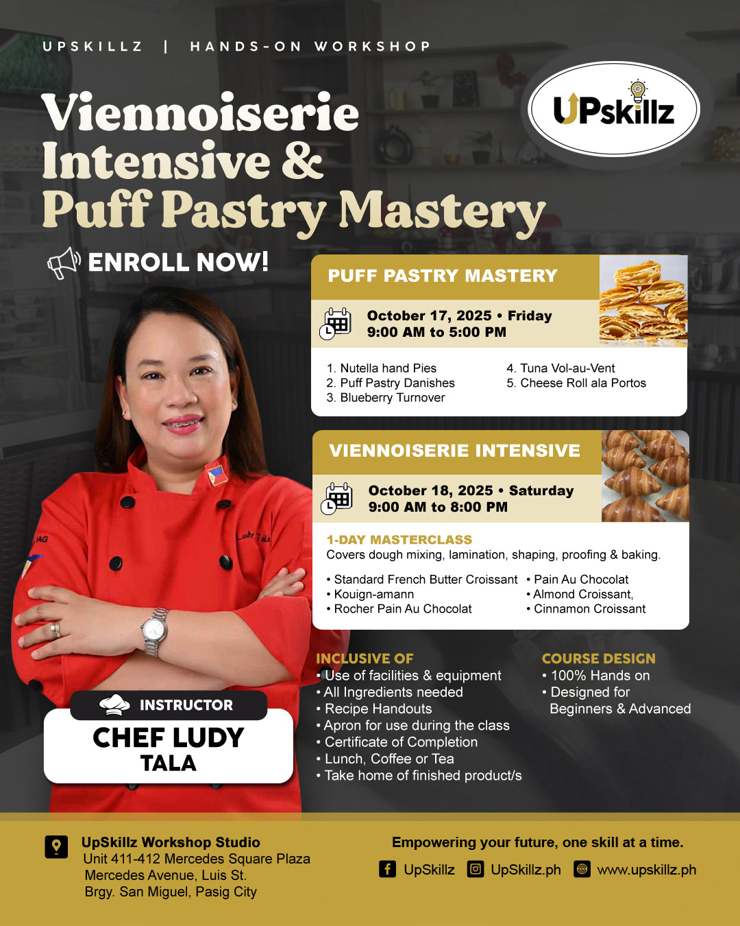 Advanced Viennoiserie-Croissant & Puff Pastry Masterclass