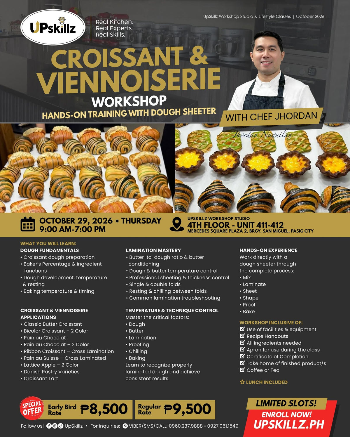 Croissant and Viennoiserie Workshop - Oct 29