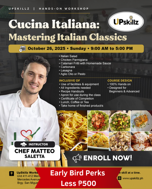 Cucina Italiana: Mastering Italian Classsics (Oct. 26)