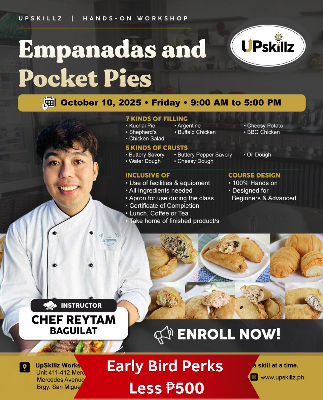 Empanadas and Pocket Pies ( Oct. 10 )