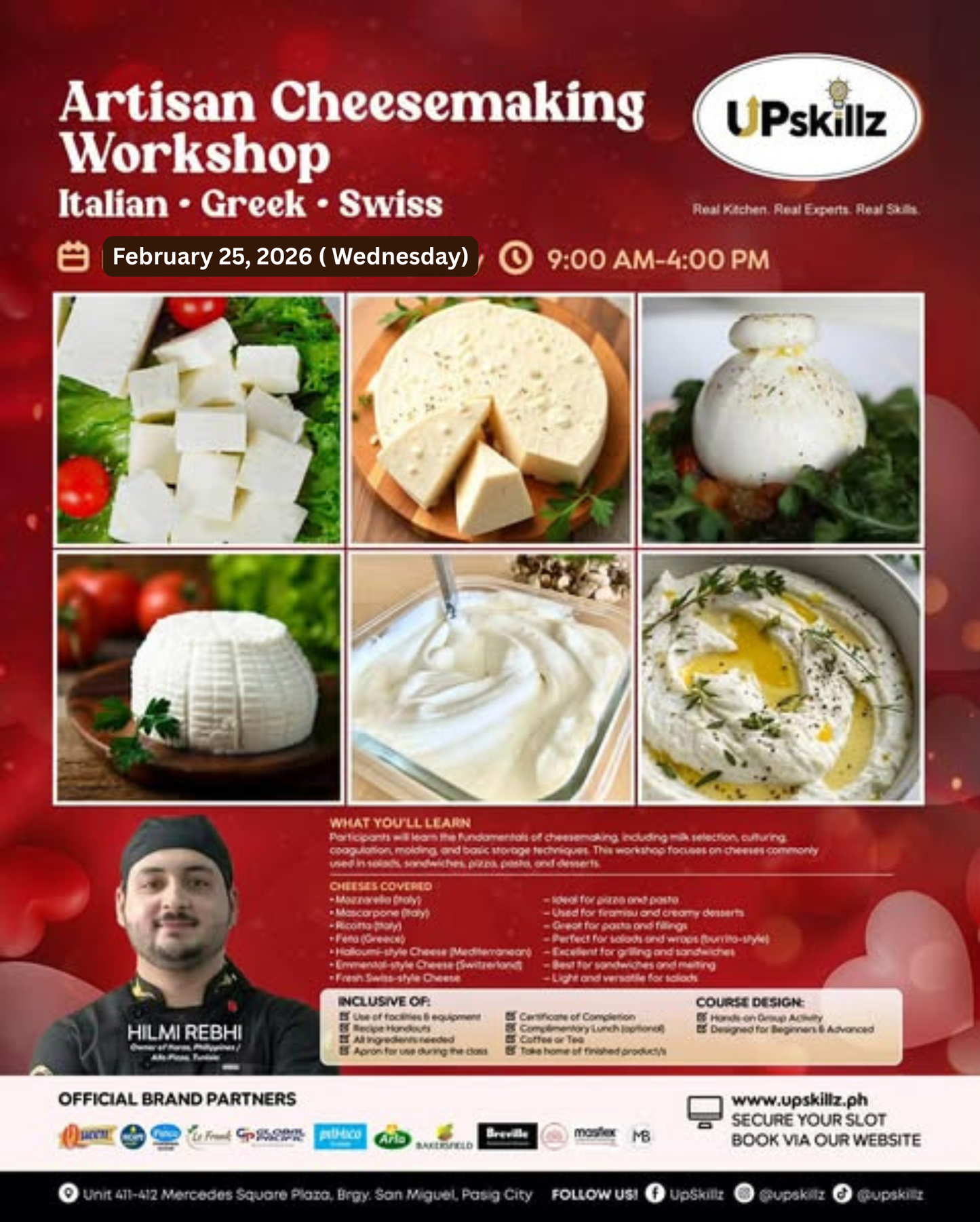 Artisan Cheese Making Workshop - Feb 25