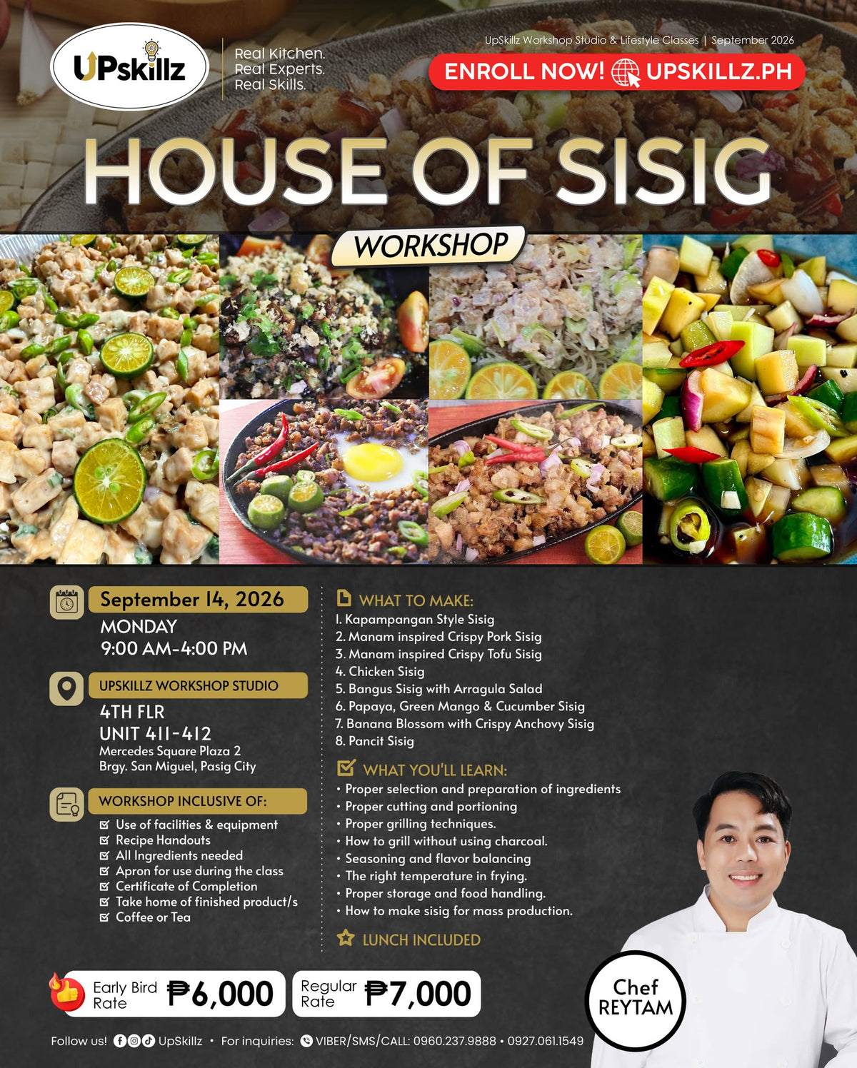 The House of Sisig Cooking Class - Sept 14