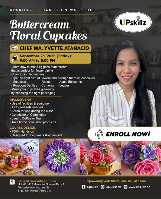 Beginner Flower Piping Class | Buttercream Cupcakes Pasig