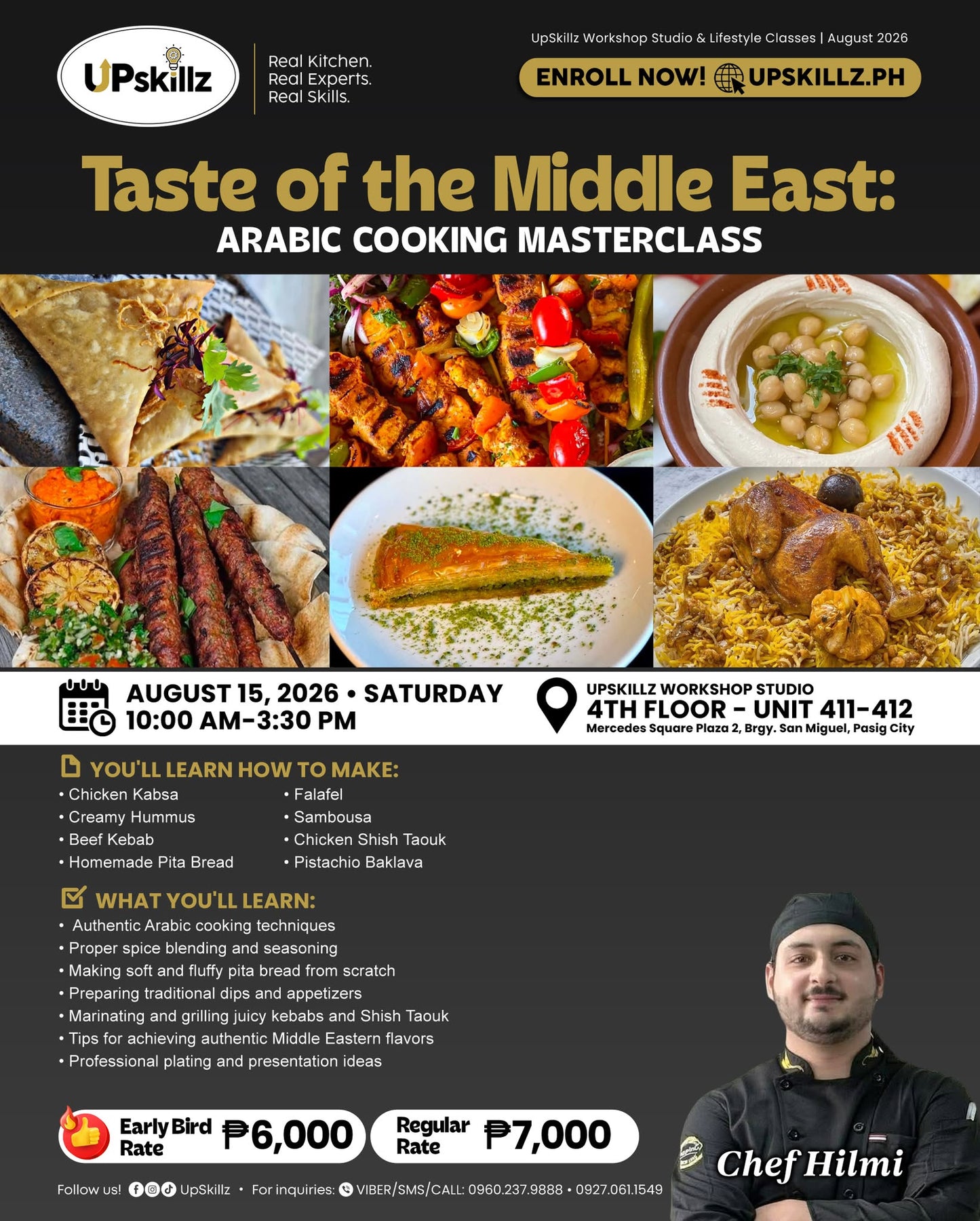 Middle East Cooking Class - Aug 15
