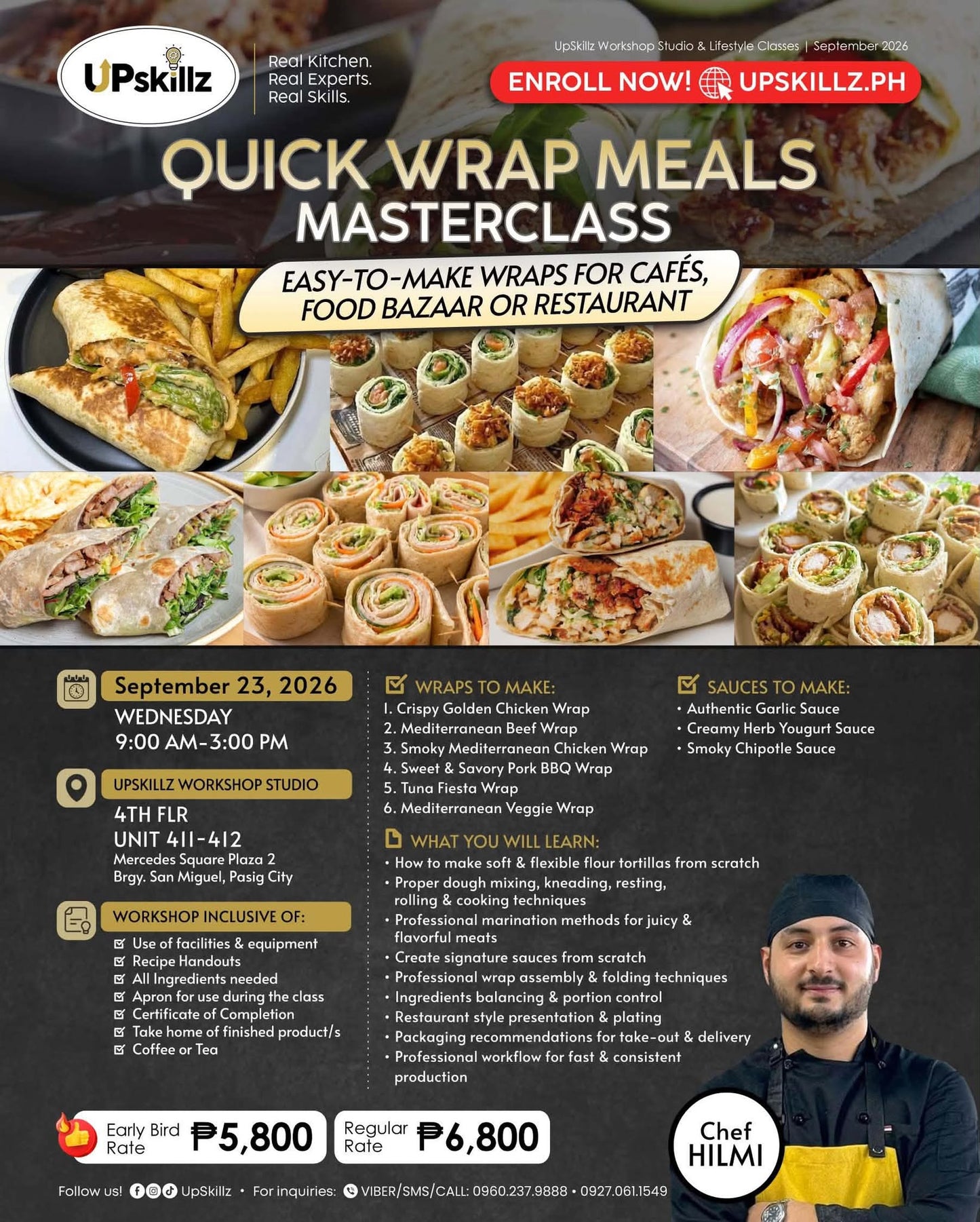 Quick Wrap Meals Masterclass - Sept. 23