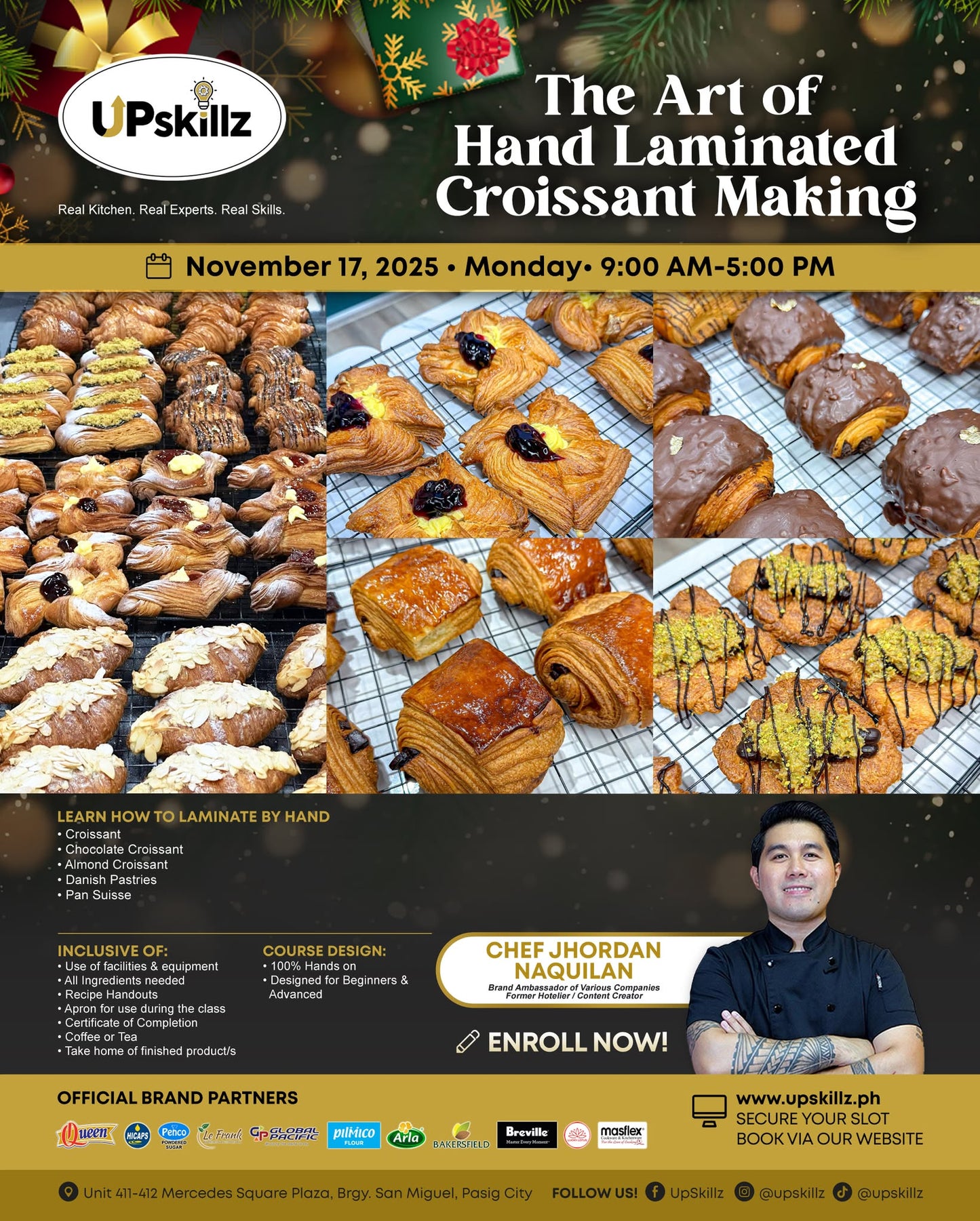 Hands-On Croissant Workshop Pasig City | Learn French Croissants with Chef Jhordan Naquilan