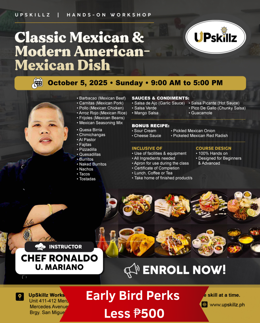 Mexican & Modern American- Mexican Dish ( Oct. 5 )