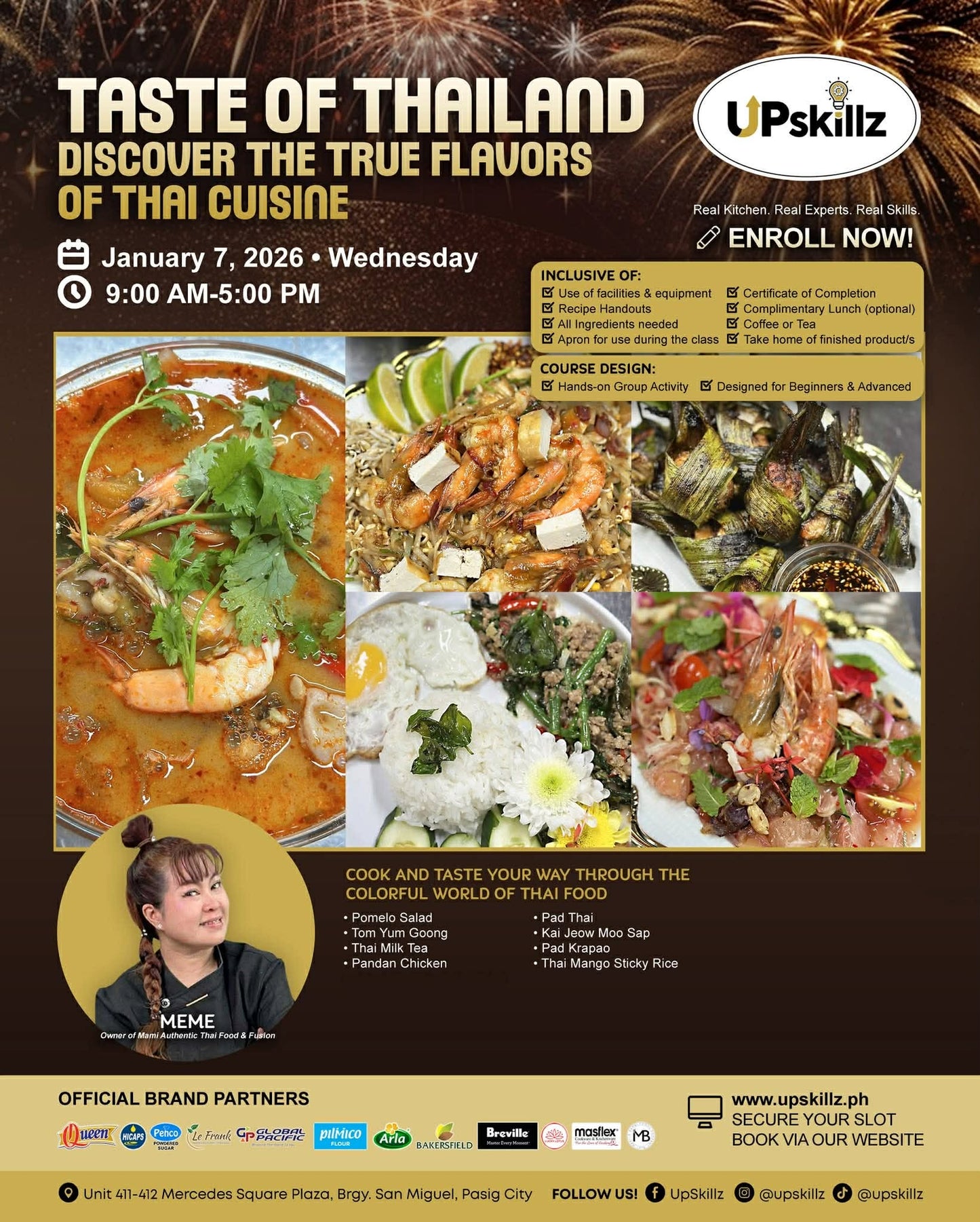 Thai Cooking Class: Authentic Thai Dishes with a Native Thai Chef