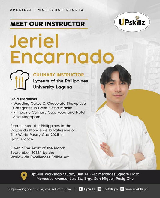 Chef Jeriel Encarnado: World-Class Pastry Chef and Gold Medalist | UpSkillz Studio
