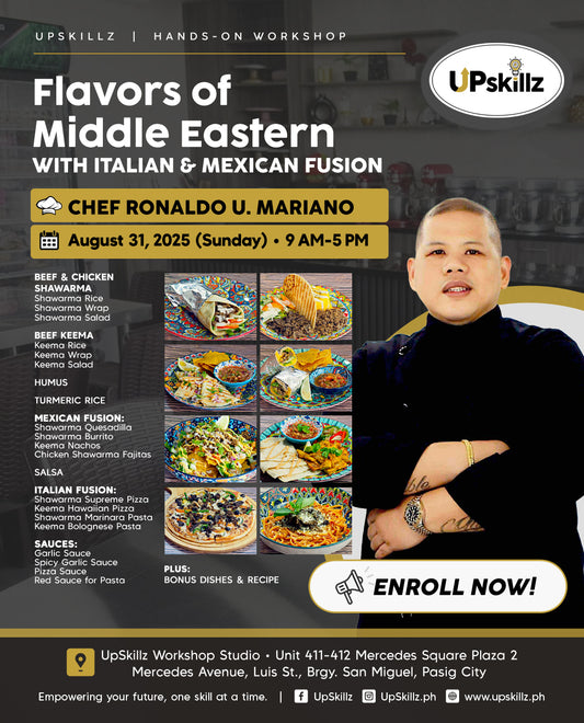 Business Edition Workshop: Mastering Authentic Middle Eastern with Italian & Mexican Fusion ( Aug 24 )