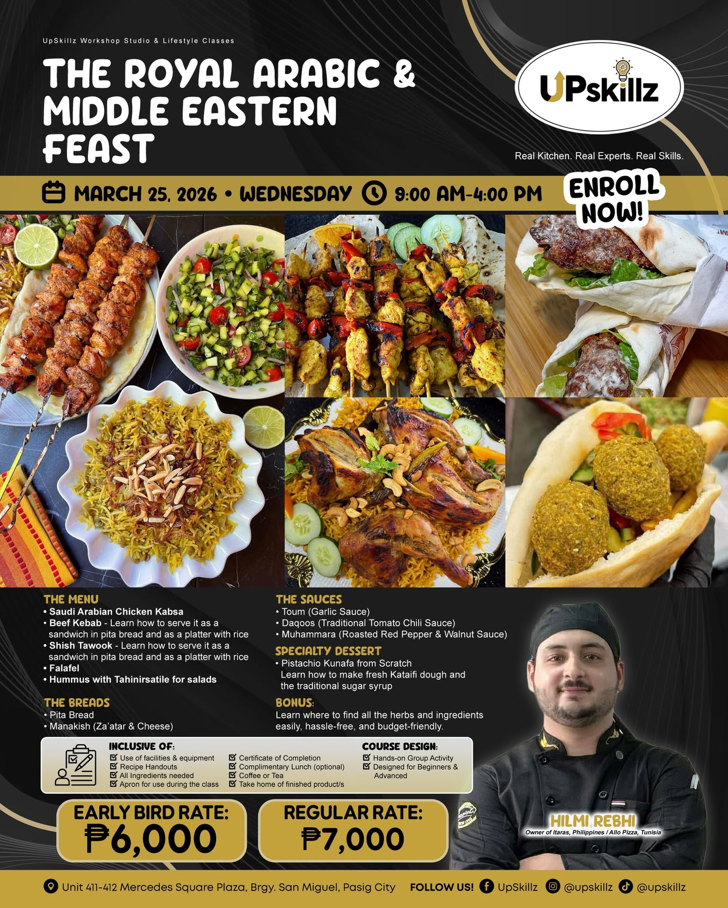 The Royal Arabic and Middle Eastern Cooking Class