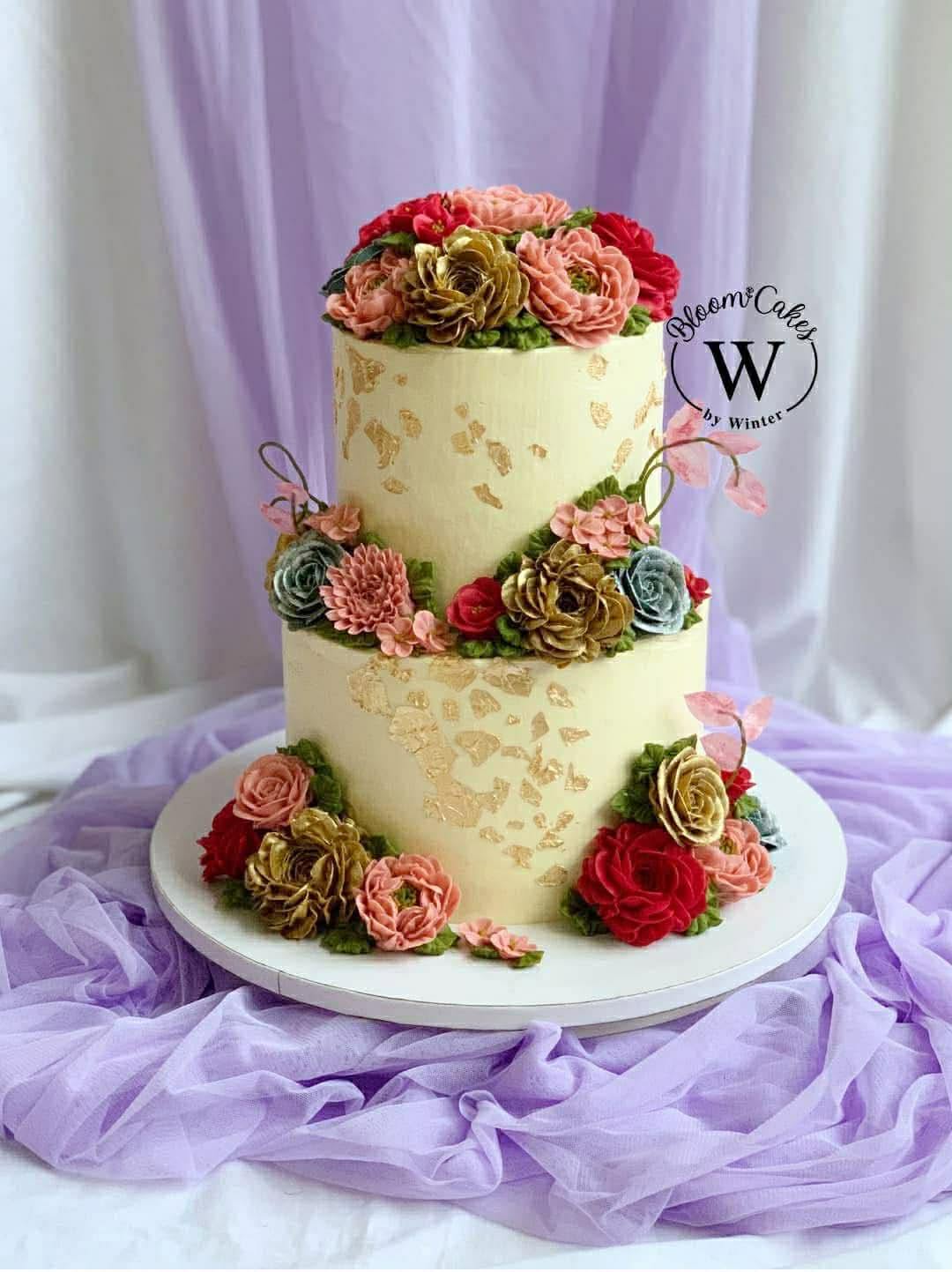 2 Tier Buttercream Flower Masterclass - June 30