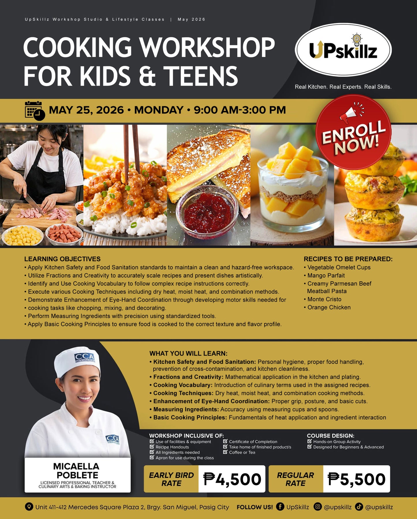 Cooking Workshop For Kids and Teens