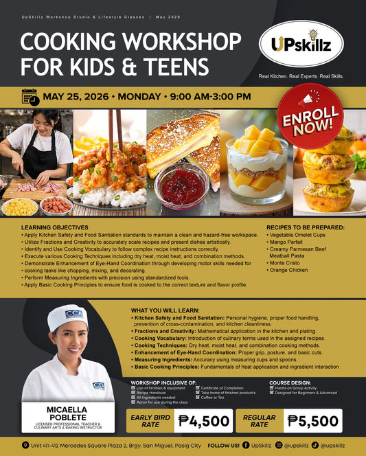 Cooking Workshop For Kids and Teens