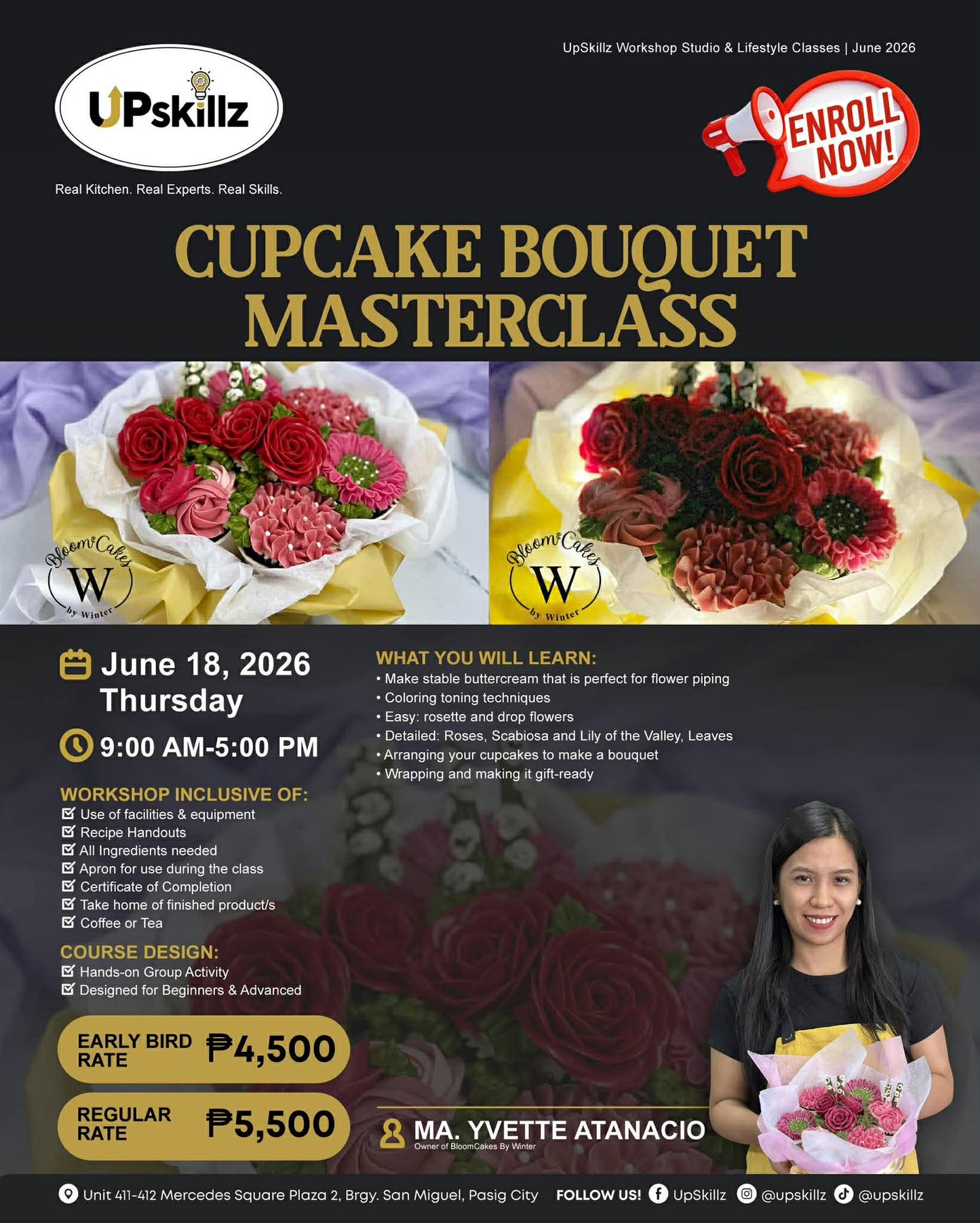 Flower Bouquet - Flower Piping Masterclass - June 18