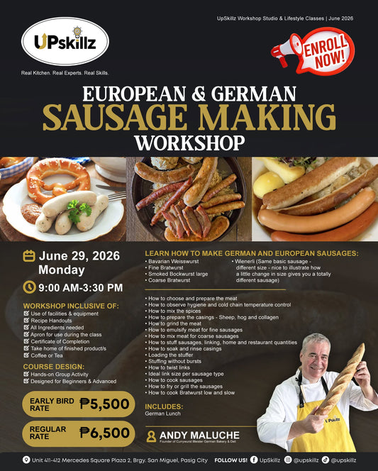 European & German Sausage Making Class - June 29