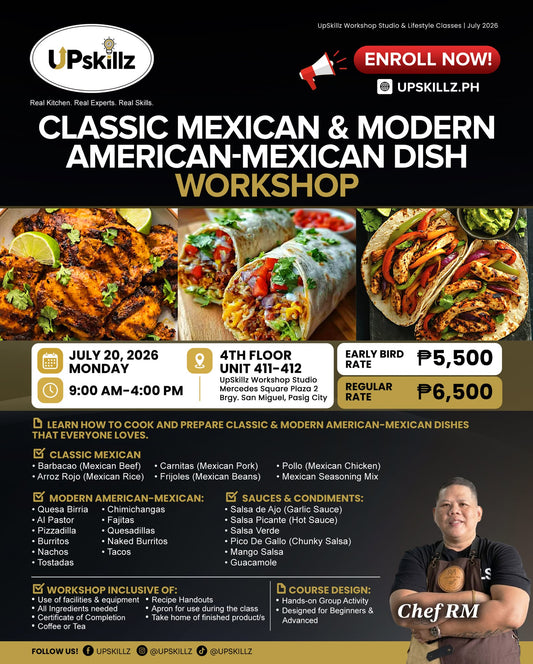 Classic Mexican & Modern American-Mexican Cooking Workshop - July 20