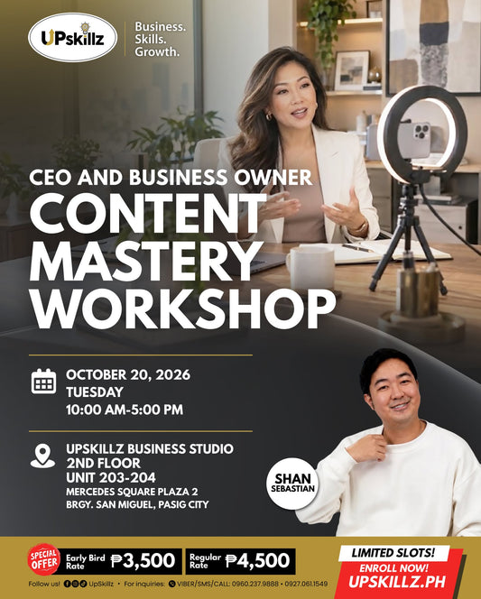 CEO and Business Owner Content Mastery Workshop - Oct 20