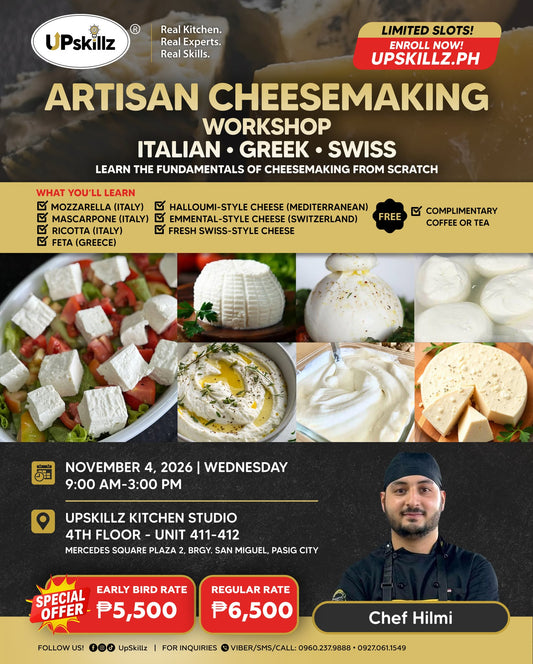 Artisan Cheese Making Workshop - Nov. 4