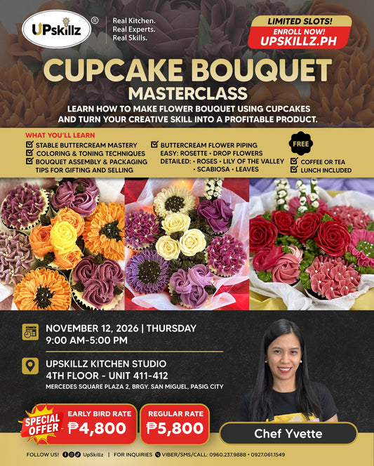 Flower Piping Class - Cupcake Bouquet Masterclass - Nov. 12