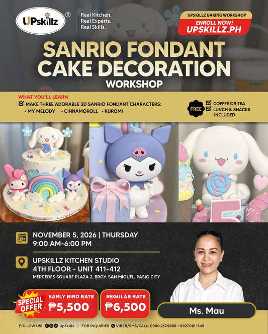 Sanrio Fondant Cake Workshop - Nov. 5