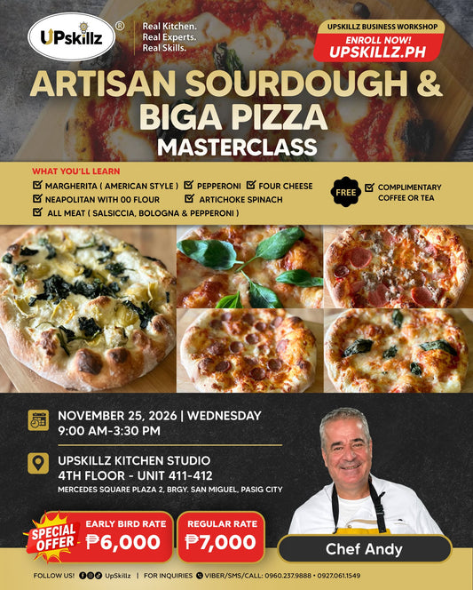 Artisan Sourdough and Biga Pizza Masterclass - Nov 25