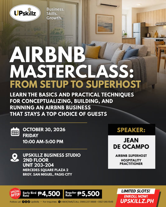 AirBnb Masterclass - Oct. 30