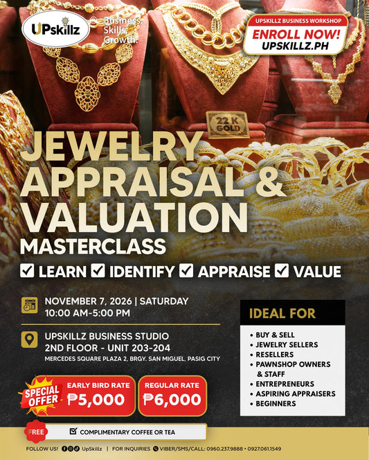 JEWELRY APPRAISAL & VALUATION MASTERCLASS - Nov. 7