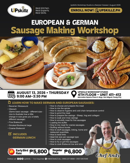 European & German Sausage Making Class - Aug 13
