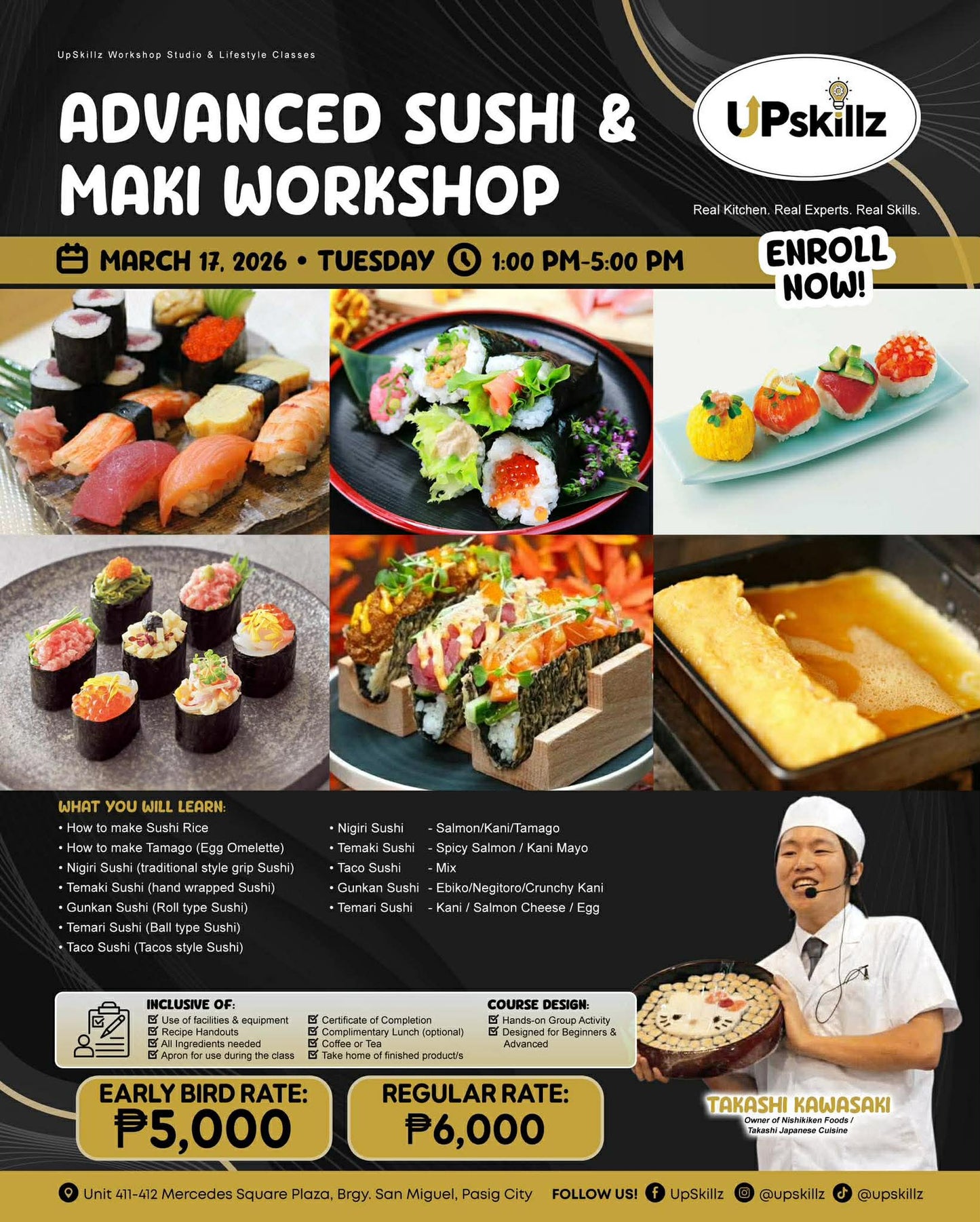 Japanese Sushi and Maki Workshop