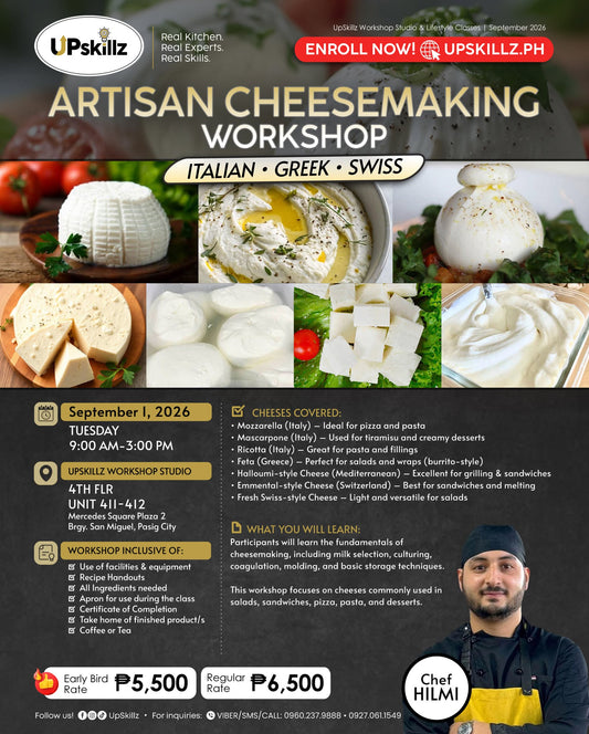 Artisan Cheese Making Workshop - Sept 1