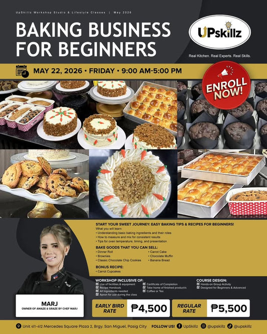 Beginner’s Baking Workshop with Chef Marj