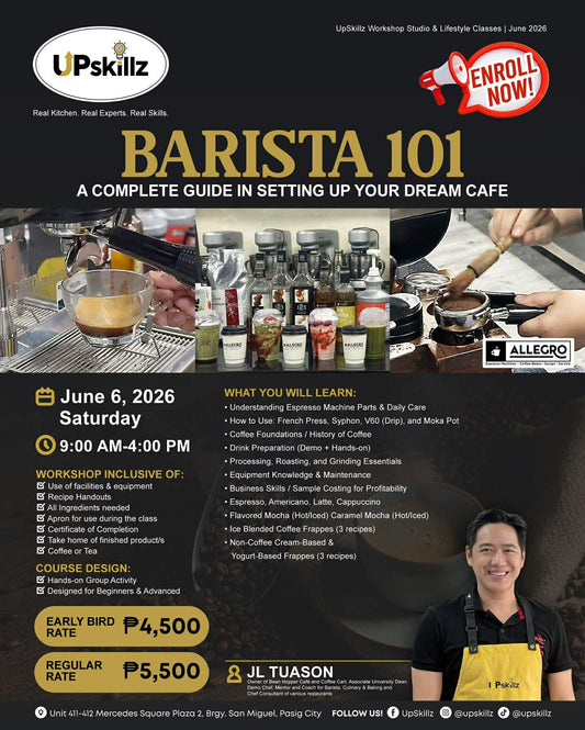 Barista 101 Workshop in Pasig - June 6