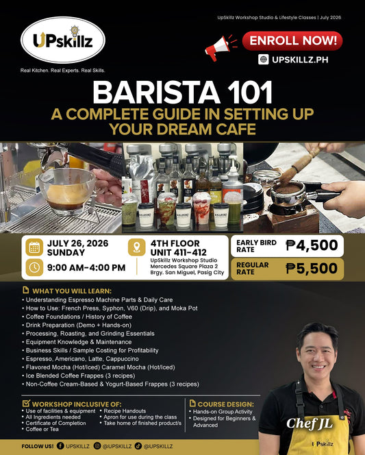 Barista 101 Workshop in Pasig - July 26