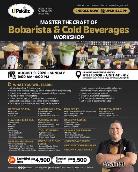 Bobarista Cold Beverages Workshop - Aug 9