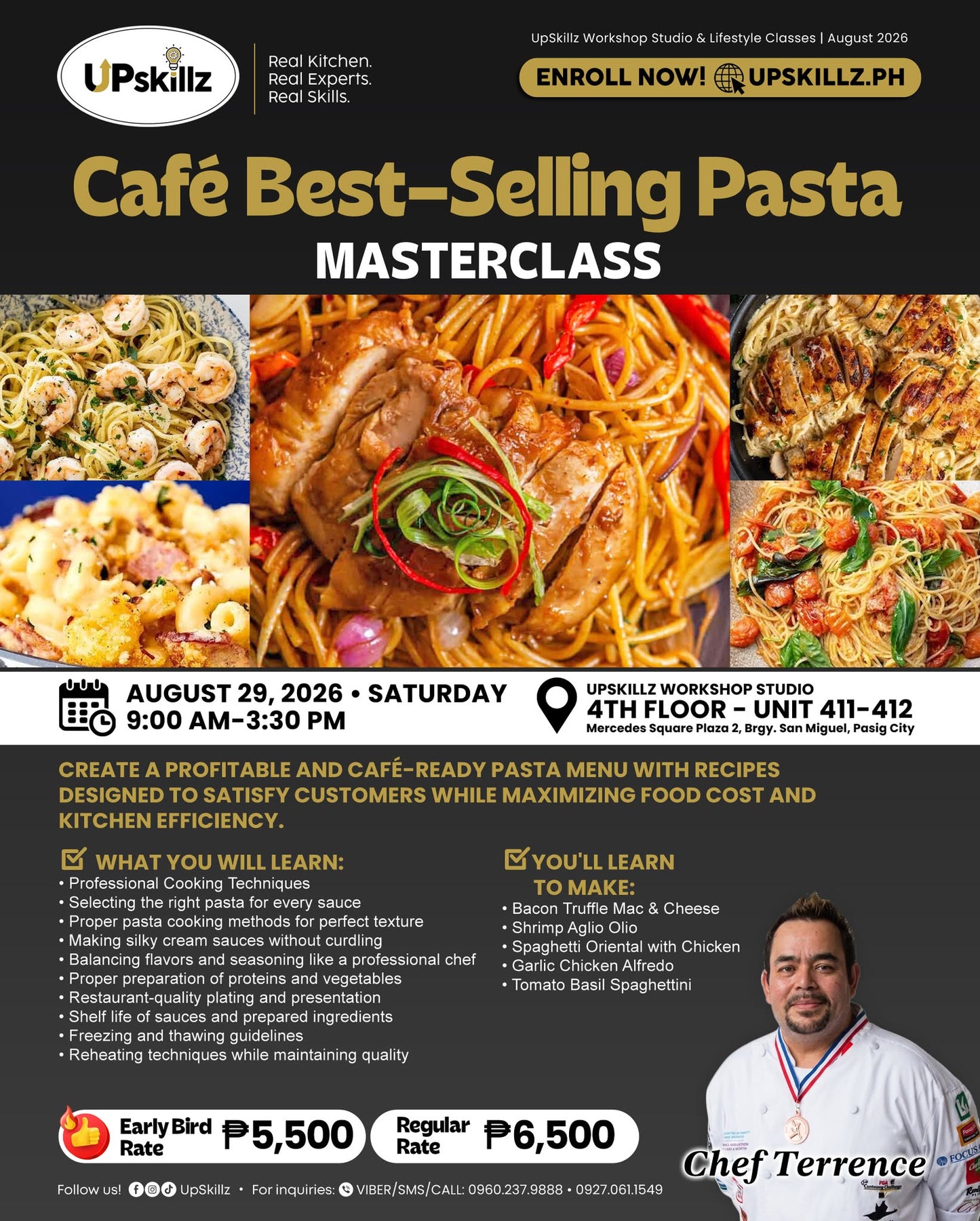 Cafe Best Selling Pasta Masterclass - Aug 29
