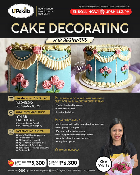 Cake Decorating for Beginners - Sept 30