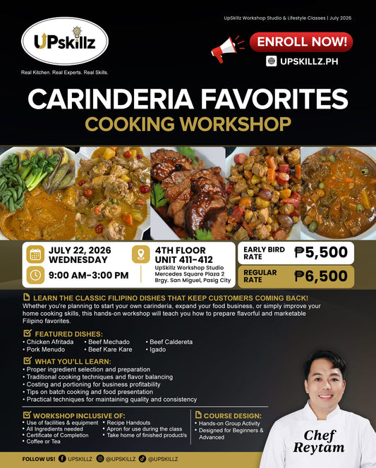 Carinderia Favorites Cooking Workshop - July 22