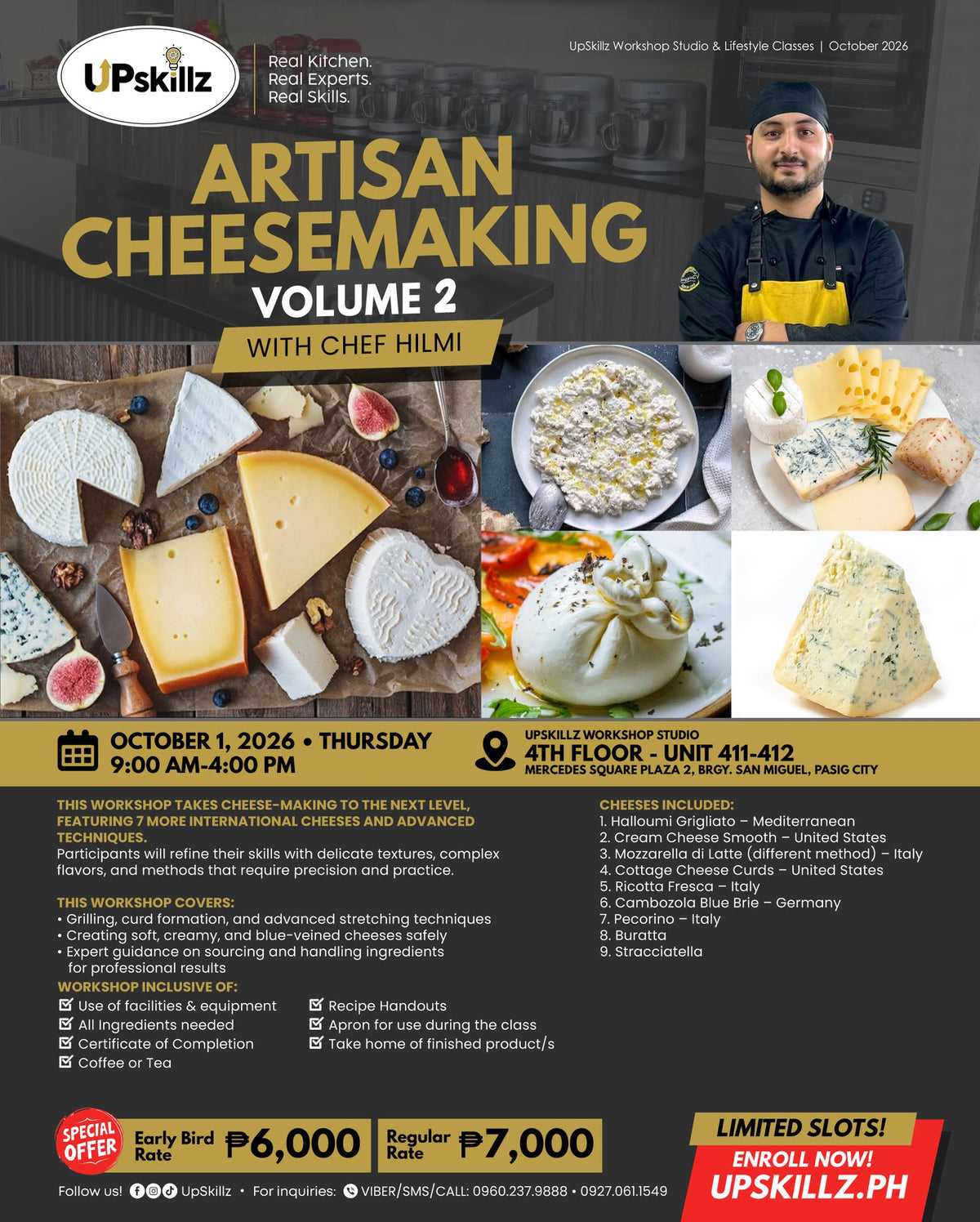 Cheesemaking Workshop Vol. 2 - Oct 1