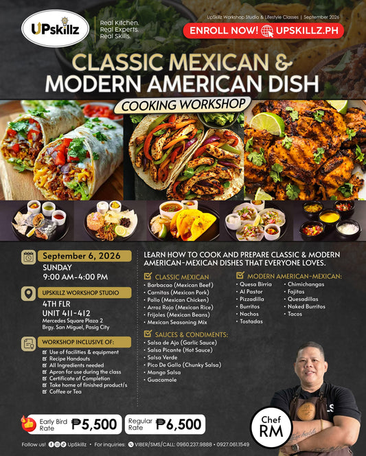 Classic Mexican & Modern American-Mexican Cooking Workshop - Sept. 6