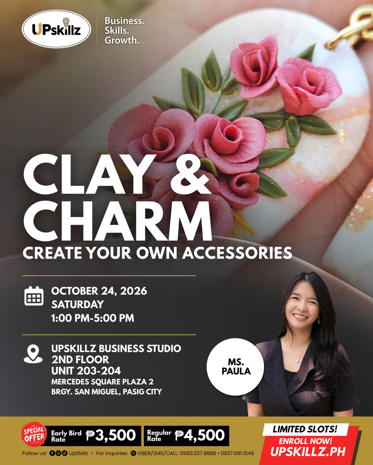 Clay and Charm Accessories Workshop - Oct. 24