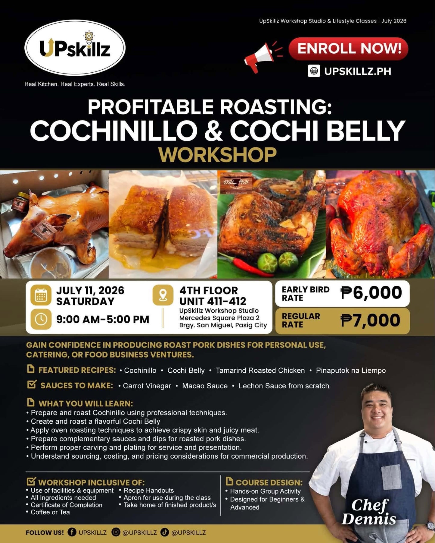 Cochinillo and Cochi Belly Roasting Class - July 11