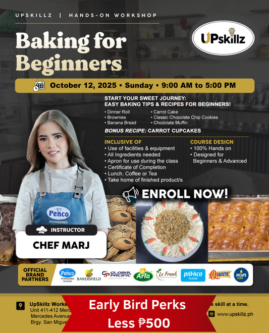 Baking for Beginners ( Oct. 12 )