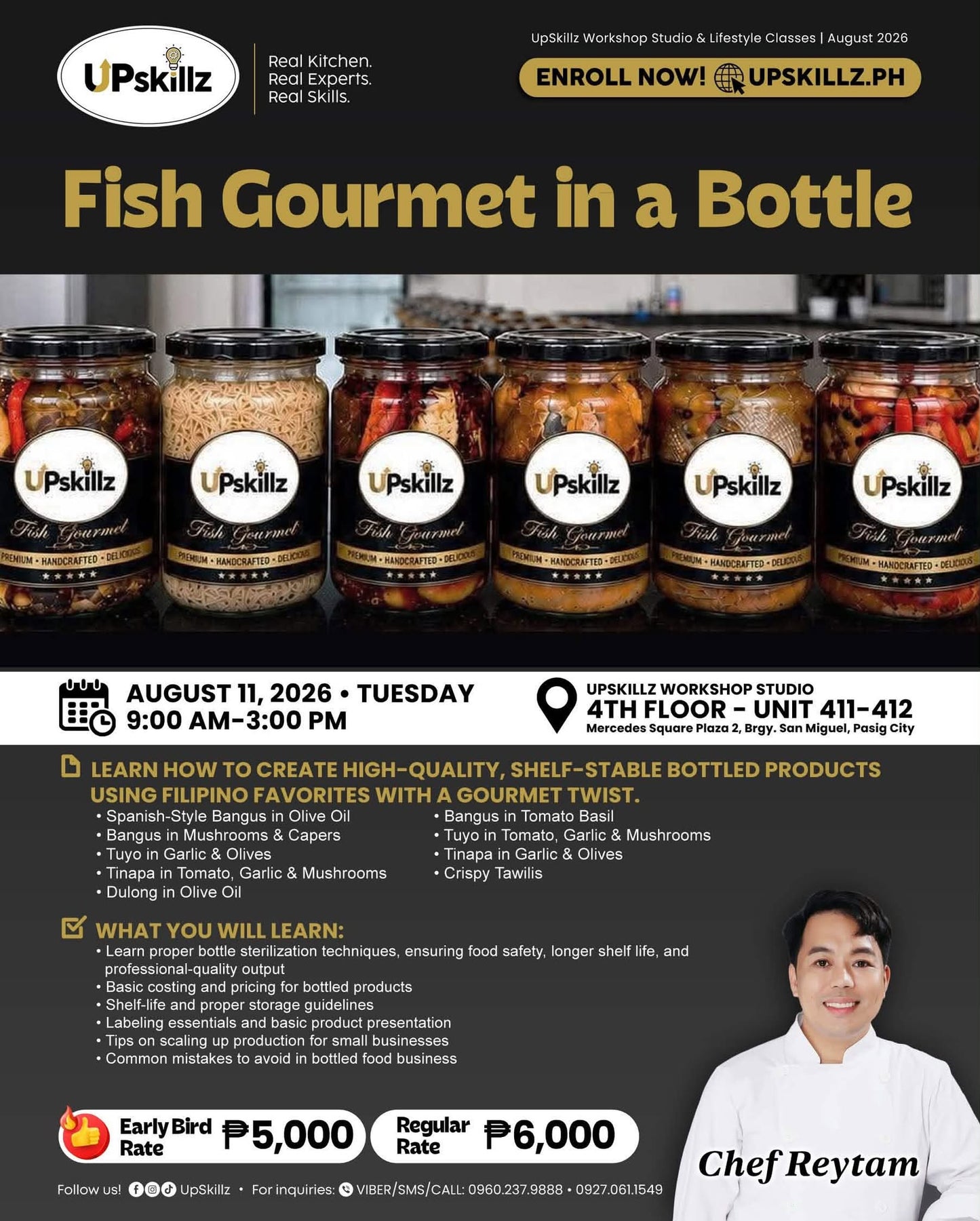 Fish Gourmet in a Bottle Food Business - Aug 11